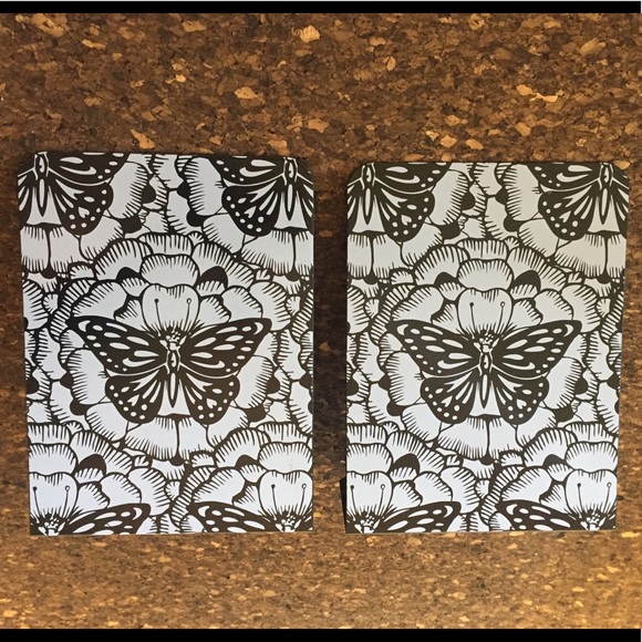 Butterfly Bookend Set /Metal w/Cork Bottoms /GUC - Picture 2 of 7